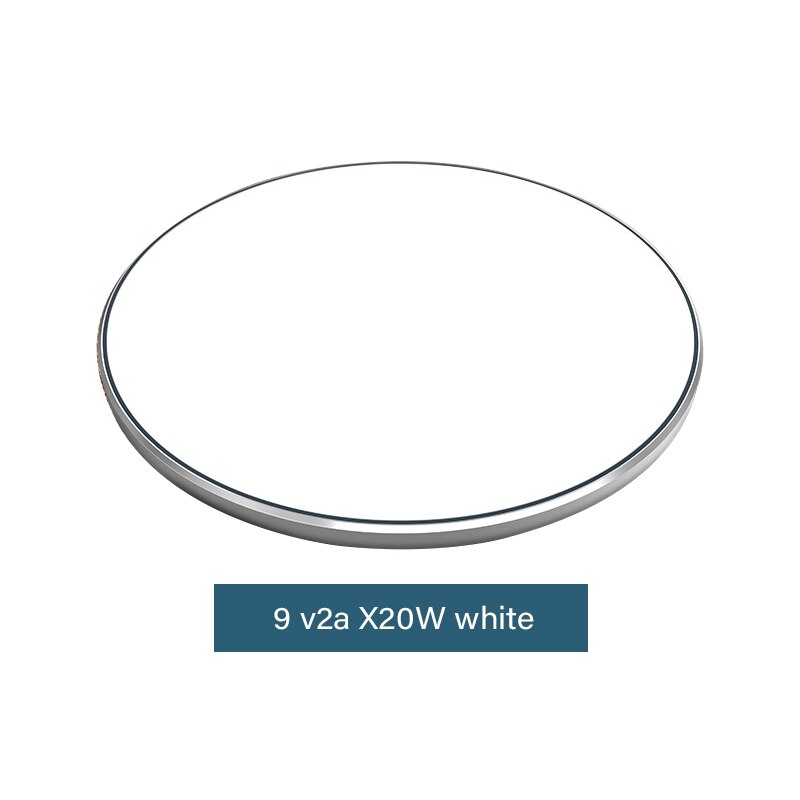 Wireless Charger Desktop Fast Charge for iPhone Wireless Charging for Samsung for Xiaomi Induction Charger Wireless Charging Pad: White
