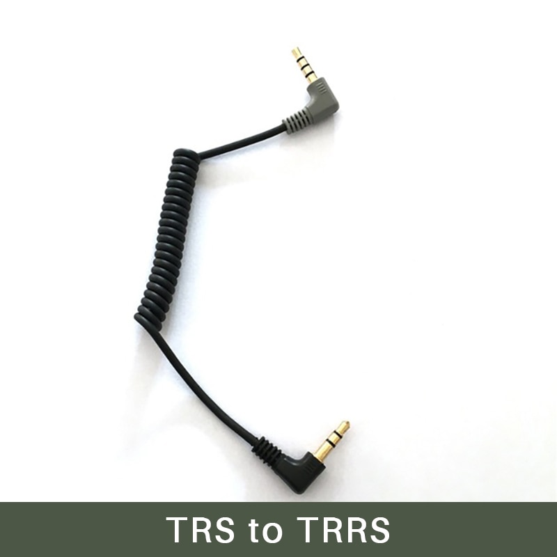 Ulanzi 3.5mm TRS to TRRS Splitter Adapter Cable for RODE VideoMicro VideoMic Go BY-MM1 Transfer From Smartphone to Microphone: TRS to TRRS