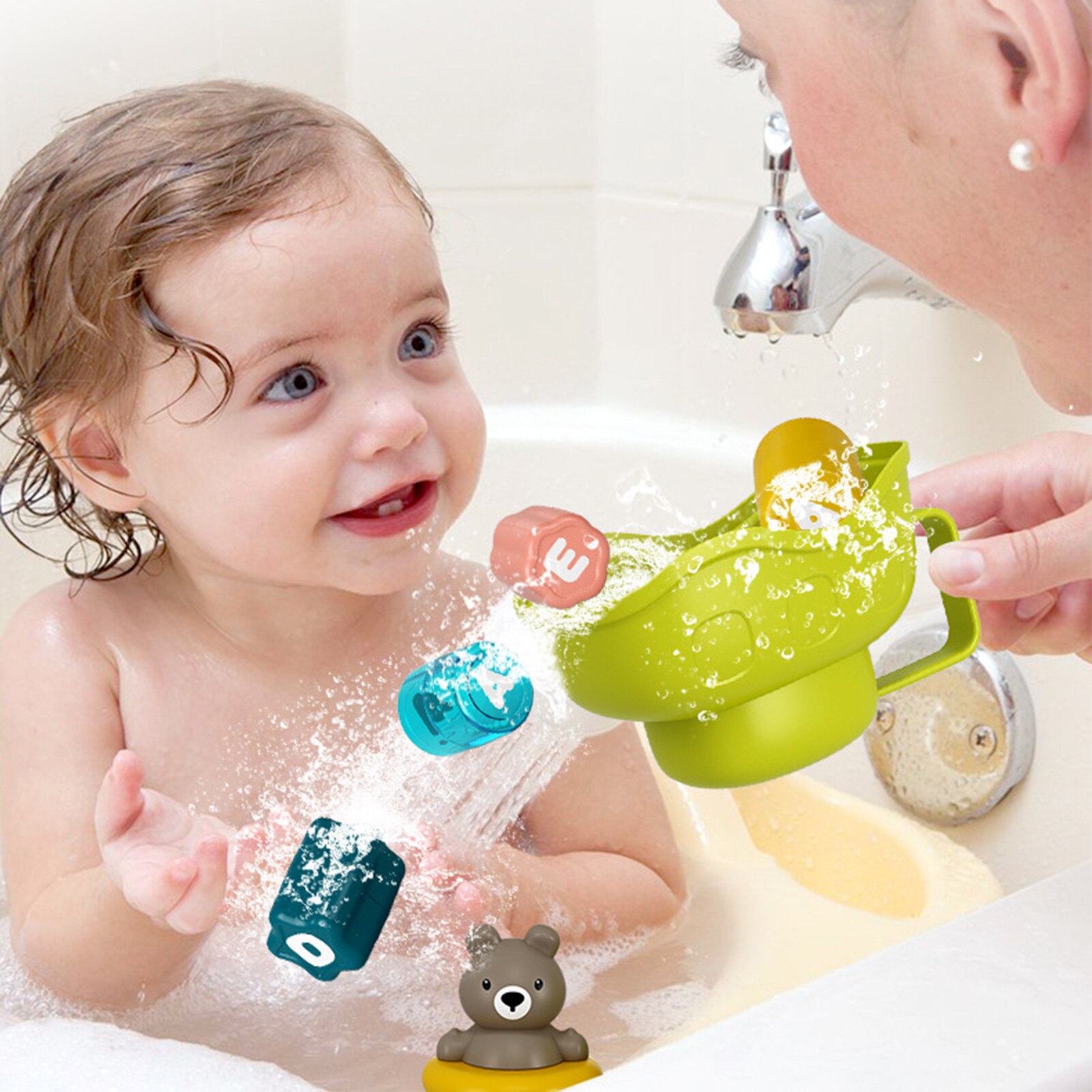 Wasser sprühen Dusche Schlecht Spielzeug Pipeline Spiel Schwimmen Schlecht bat Dusche Spielzeug für freundlicher Spritzen Werkzeug Schlecht Wasser Spielzeug