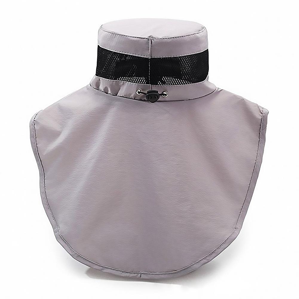 Muggennet zonnehoed voor heren en dames, UV-bescherming, brede rand, bucket hat met gaas, verstelbare kinband voor vissen, wandelen, tuinieren