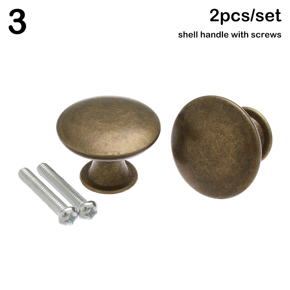 Poignées de meuble en côtes antiques, forme ronde Foy, bouton de fusion rétro, poignées de garde-robe, poignée de porte, raccords de quincaillerie, 2 pièces: Argent