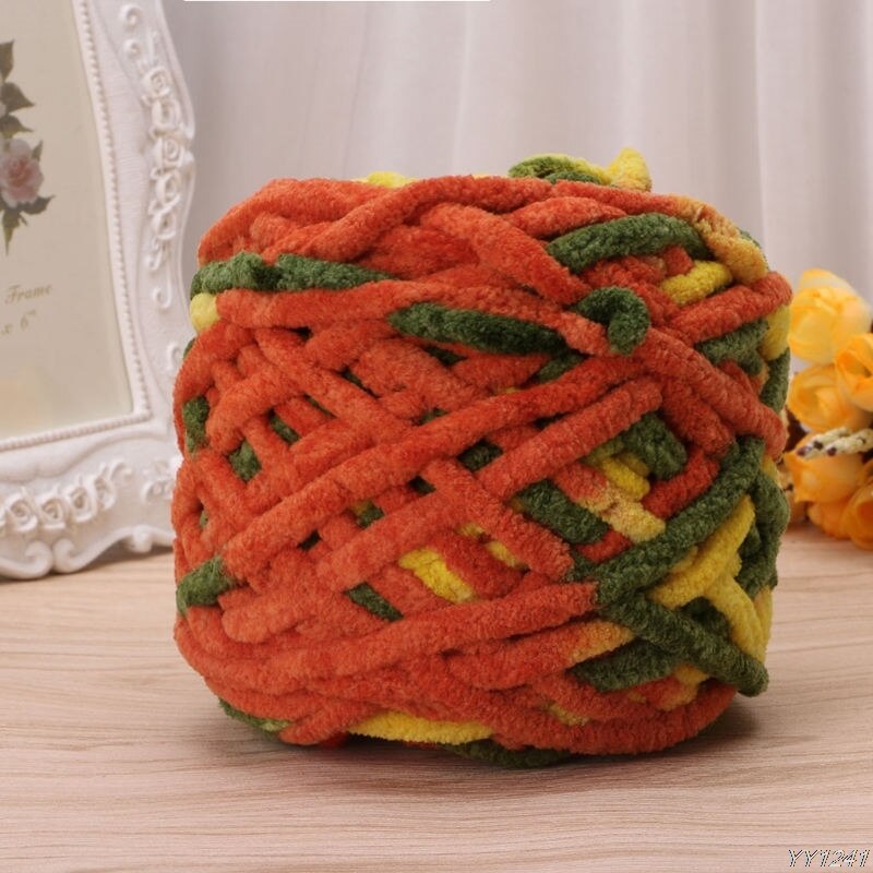 2022 100g/1ball Soft Cotton Hand Knitting Yarn Chunky Woven Bulky Crochet Worested