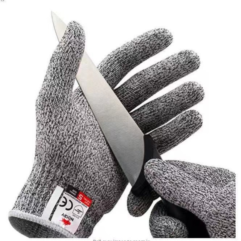 Guantes resistentes a cortes de grado 5, Material HPPE, equipo de protección para cocina y jardín, a prueba de arañazos para manipulación de vidrio, seguridad en el trabajo