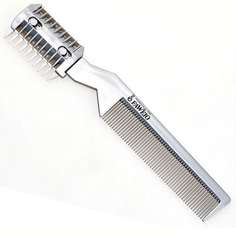 Hair Beard Brush Comb Razor Curly Cutting Thinning Comb Trimmer Blade Haircut Hairdressing Barber Accessories Hairstyles Tool