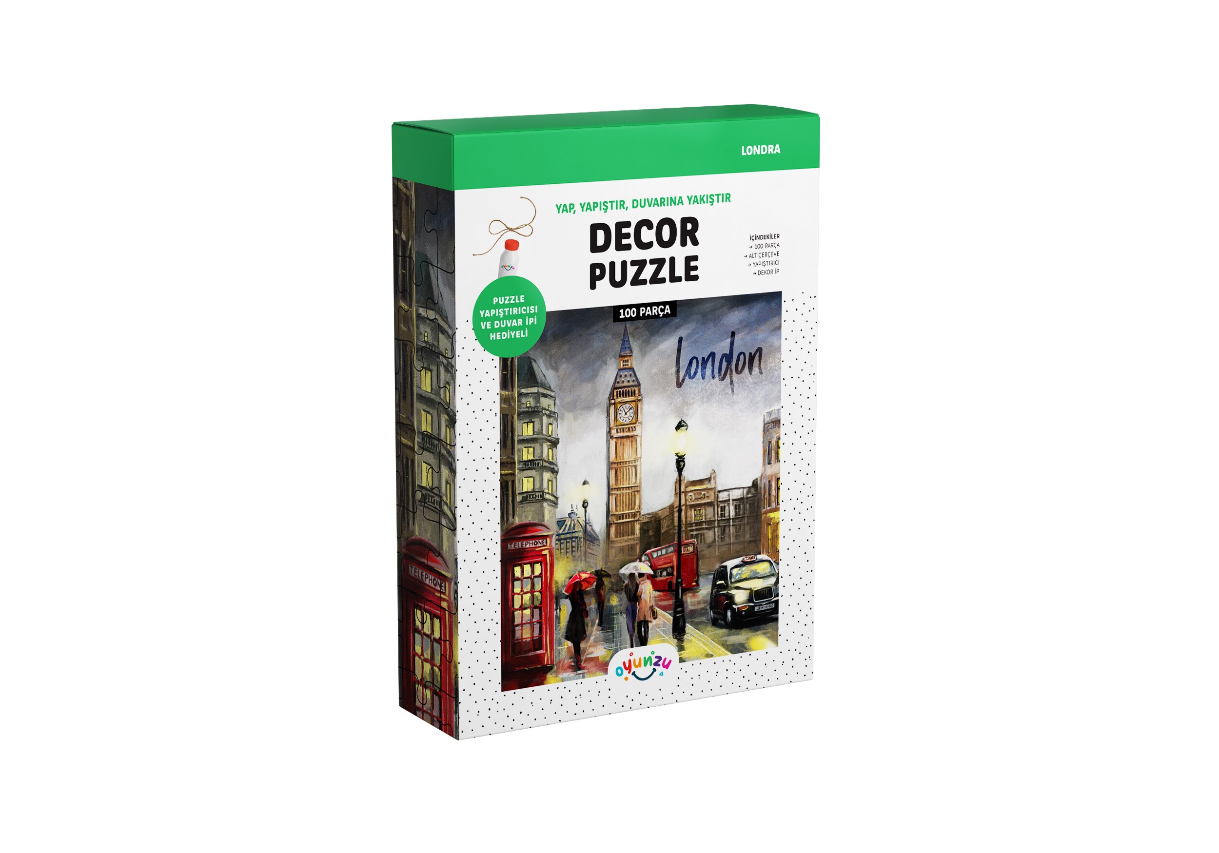 Decor Puzzel Londen 100 Pcs, Puzzel Voor Volwassenen En Kinderen, Lijm En Rop Te Hangen Gratis