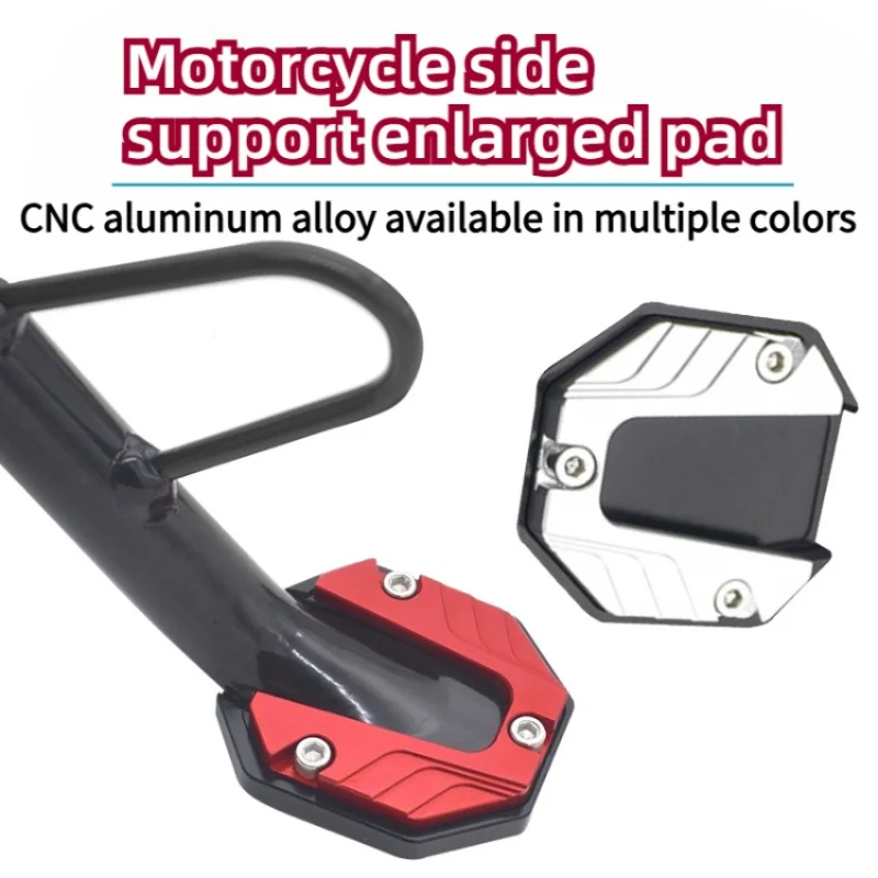 Universele Scooter Motorfiets Kickstand Extender Voet Zijstandaard Verlengstuk Steunplaat Anti-Slip Vergrote Basis