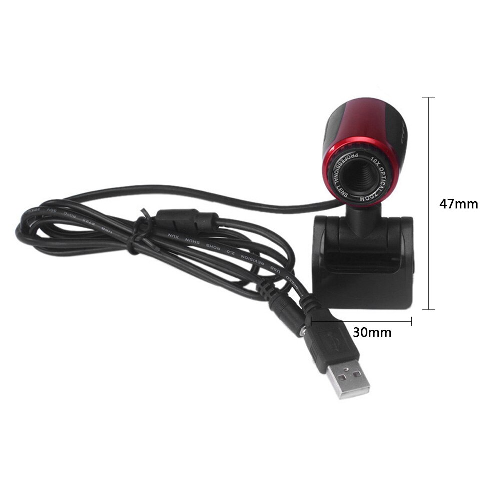 10MP HD USB 2.0 Web Camera Live Video High Definition Portable Webcam with MIC for Household Computer Accessories