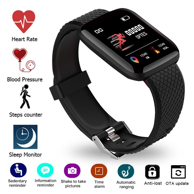 Smart klocka sport fitness armband aktivitetsmätare pulsmätare blodtryck för ios android män/kvinnor hälsoarmband