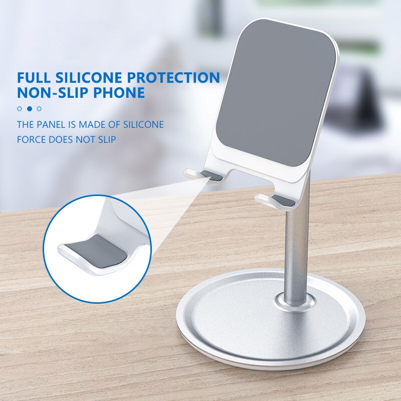 Multi-angle Adjustable Desk Mobile Phone Holder Universal Cellphone Holder Metal Desktop Tablet Holder For iPhone Desk Stand