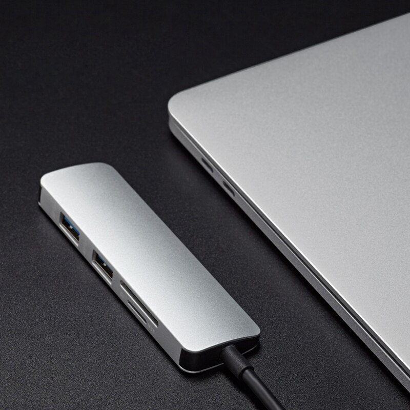 Hub usb 5 in 1 usb 3.0 vierpoorts micro-adapter hub kaartlezer usb 3.0 hub usb splitter hogesnelheidsadapter computeraccessoires