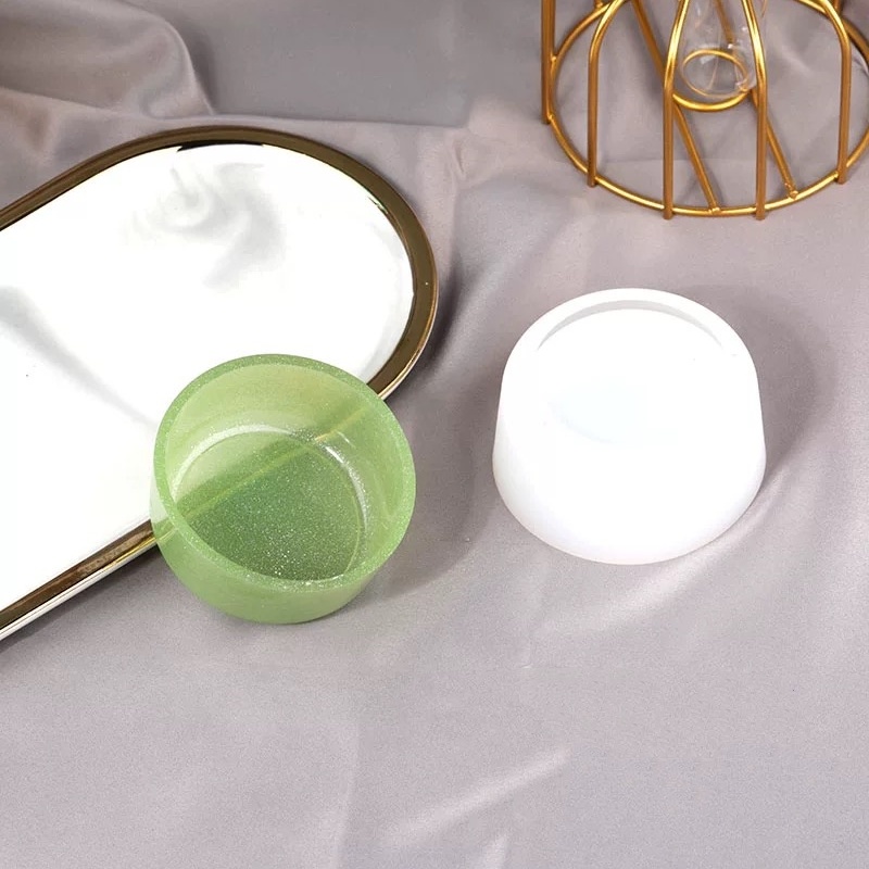 Diy silikonowa forma do słoika na świece, żywica, naczynie z sosem, małe naczynie na płatki, forma z żywicy, słoik na świece, pudełko na biżuterię, rękodzieło, wystrój domu: Śliwka