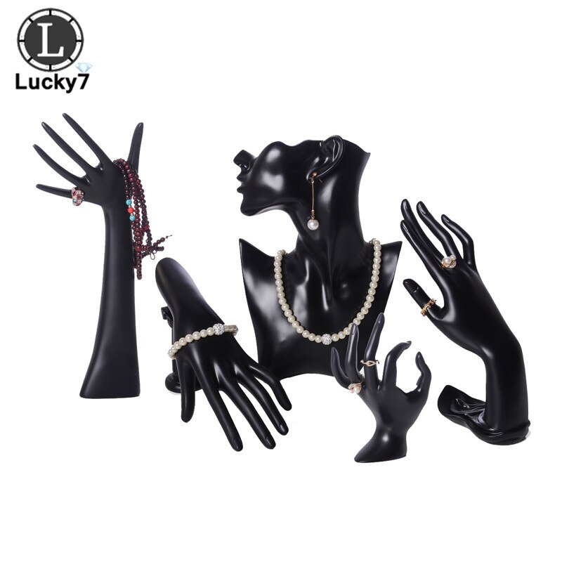 jojomis 2 Stuk Vrouwelijke Hand Sieraden Display Stand Model met Base