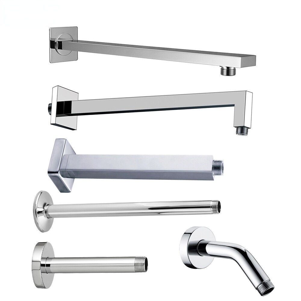 Wall Mounted &amp;amp; Ceiling Mounted Shower Arm Stainless Steel Material Chromed Bathroom Shower Accessories 7 Choice