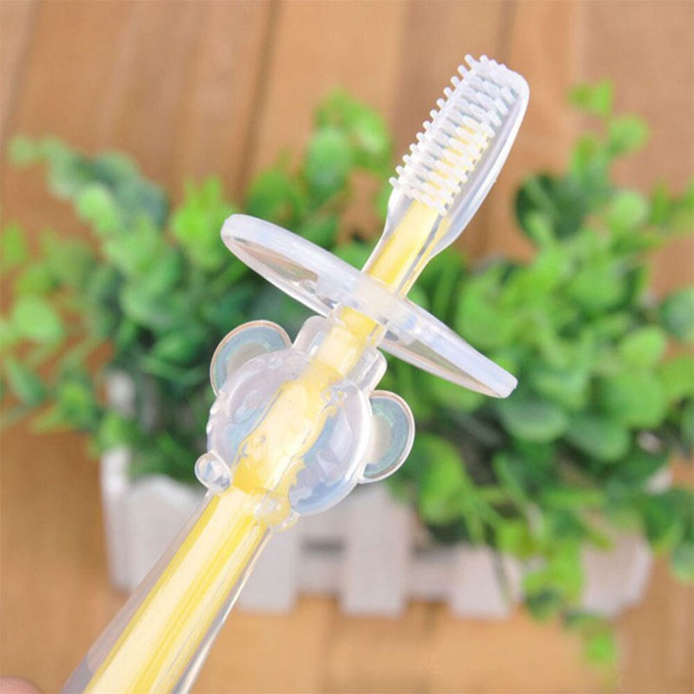 Neue Nette 1 X Baby Trainings Zahnbürste Silikon Pinsel Zahn Zahnfleisch Schützen Pflege: 2
