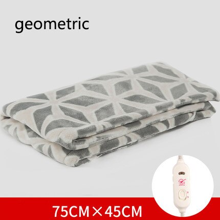 [TB15]Single electric blanket small electric knee blanket office cover leg warm body blanket warm foot treasure artifact hea: geometric