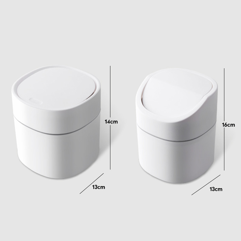 Cestino da tavolo mini pattumiera bidone della spazzatura tavolo da tè per uso domestico comodino bidone della spazzatura auto per ufficio bidone della spazzatura con coperchio strumento per la pulizia della casa