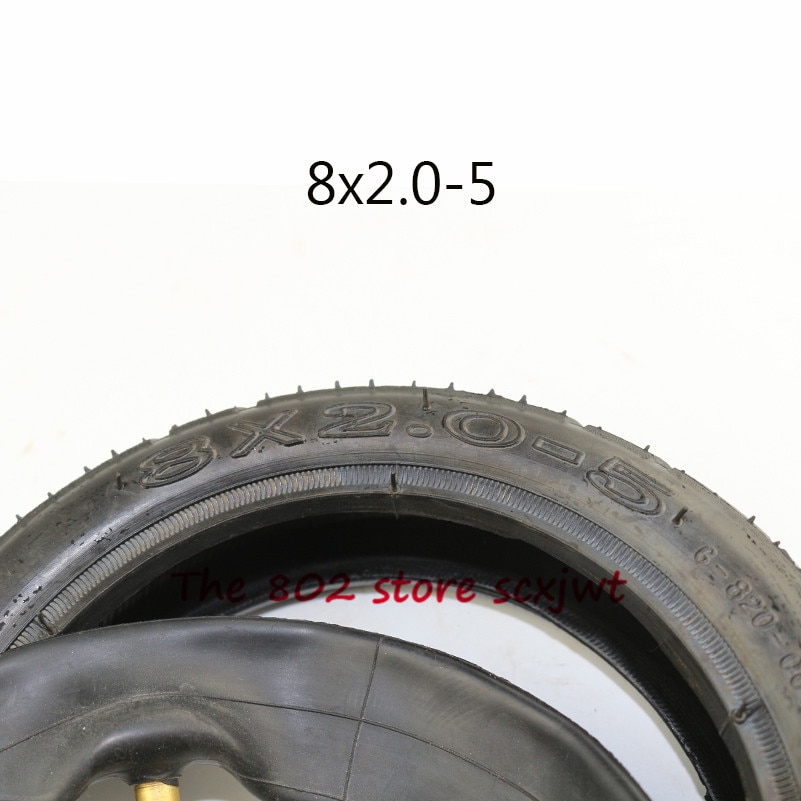 8 inch pneumatic tire 8X2.0-5 inner and outer tire 8x2.00-5 tube tyre for Electric scooter baby trolley motorcycle part