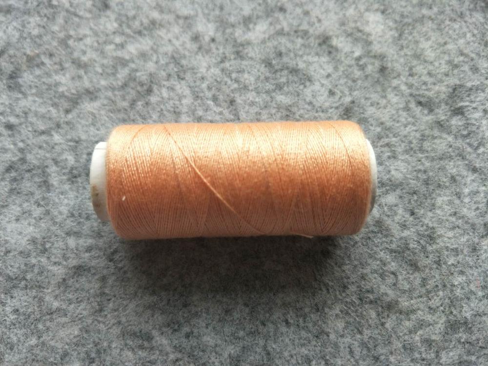 Multicolor bieden selecteren familie kosten naaigaren naaimachine draad hand naaigaren schoothoek 100 yard 1pcs: flesh pink