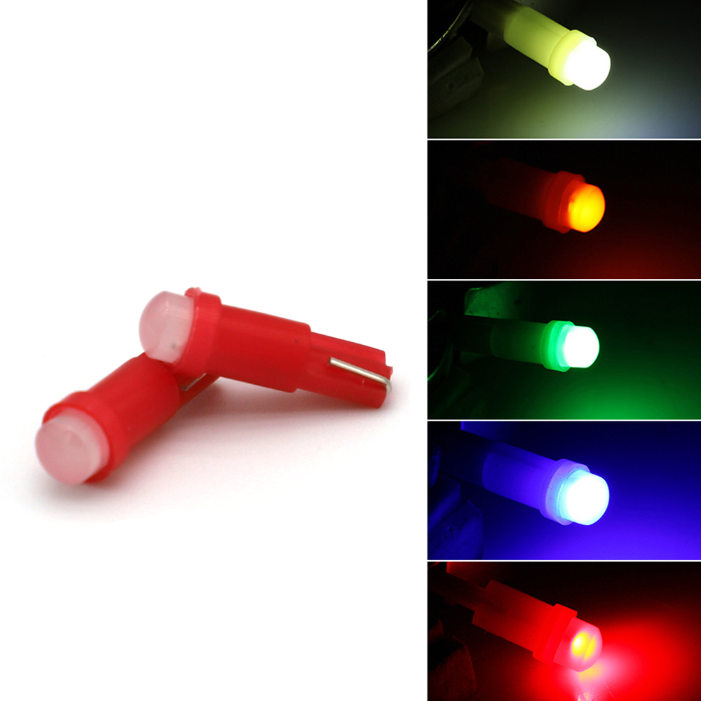 Luz LED T5 para Interior de coche, Bombilla de cuña lateral, superbrillante, 10/20 LED, w1.2 W, W3W, 4014 unidades