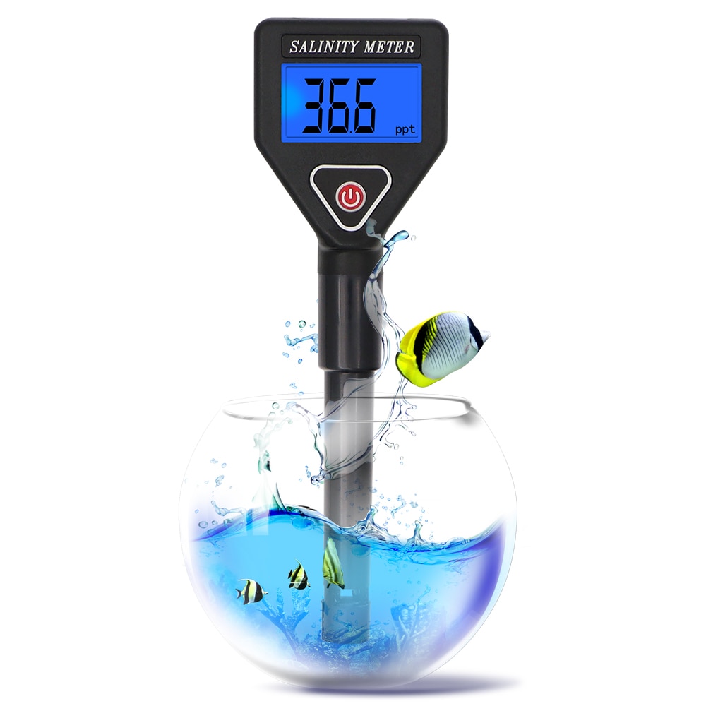 Salinity Tester Salt Meter Waterproof Salinometer Salty Gauge Salty Tester Water Measure Tool For Aquarium Pool 30%off