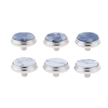 3 Pieces Alloy Shell Inlays Trumpet Finger Buttons Trumpet Valve Buttons Caps Brass Instrument Accessories