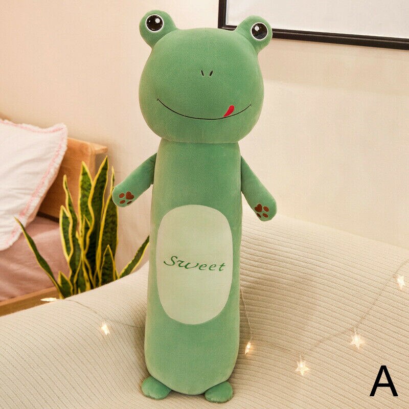 Cilindrische Cartoon Dier Kussen Konijn Aap Lui Knuffel Kinderen Pop: A