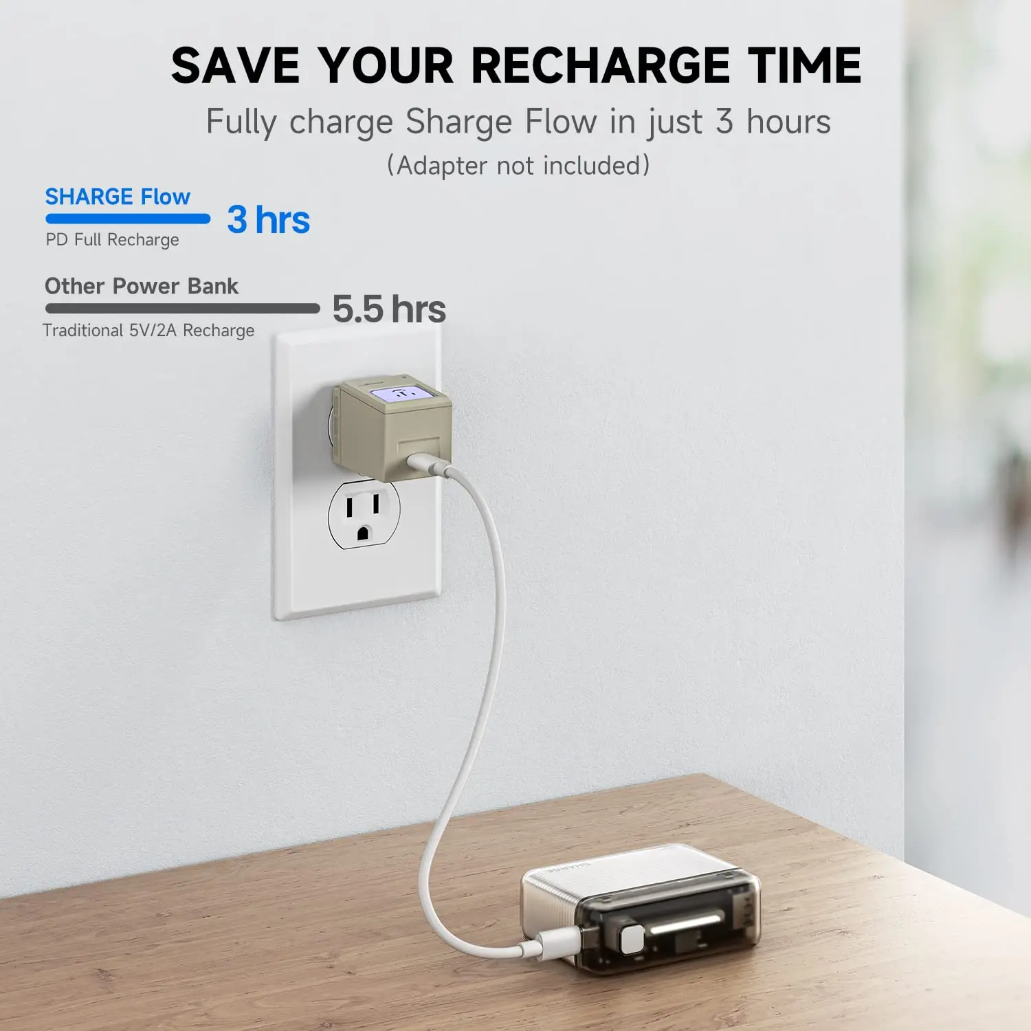 SHARGE 20W carga rápida 10000mAh banco de energía más pequeño Mini PD 20W batería externa para iPhone 15 Pro Max Xiaomi Huawei Phone