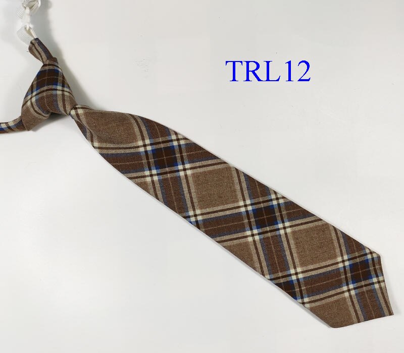 Dreng plaid elastik justerbare slips skole bryllup slips børn studerende gravatas 33cm længde 7cm bredde: Trl 12