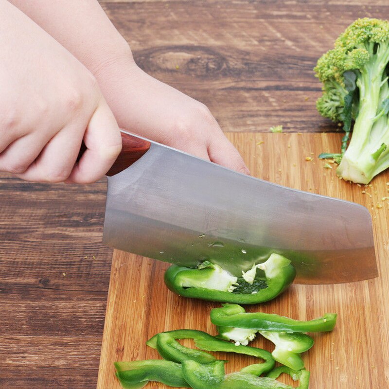 Kløvekniv japan køkken kokke knive træskaft kød frugt grøntsag fisk slagter kniv kinesisk kløver højkulstof knive