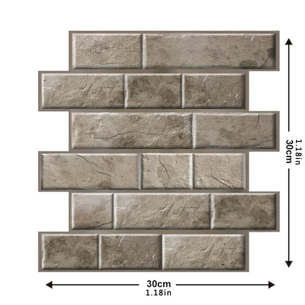 Funlife selvklæbende mosaik fliser væg klistermærke køkken badeværelse indretning vinyl væg klistermærker vandtæt peel stick pvc fliser panel