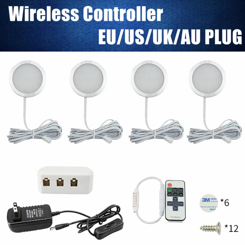 4 stk campingvogn camper trailer lys trådløs controller rv varevogn campingvogn camping tilbehør indvendig belysning led loft lys 12v