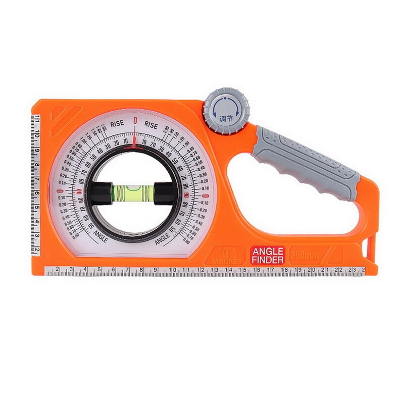 Engineering Inclinometer Universal Slope Measuring Ruler Multifunction Angle Meter Gauge: Yellow