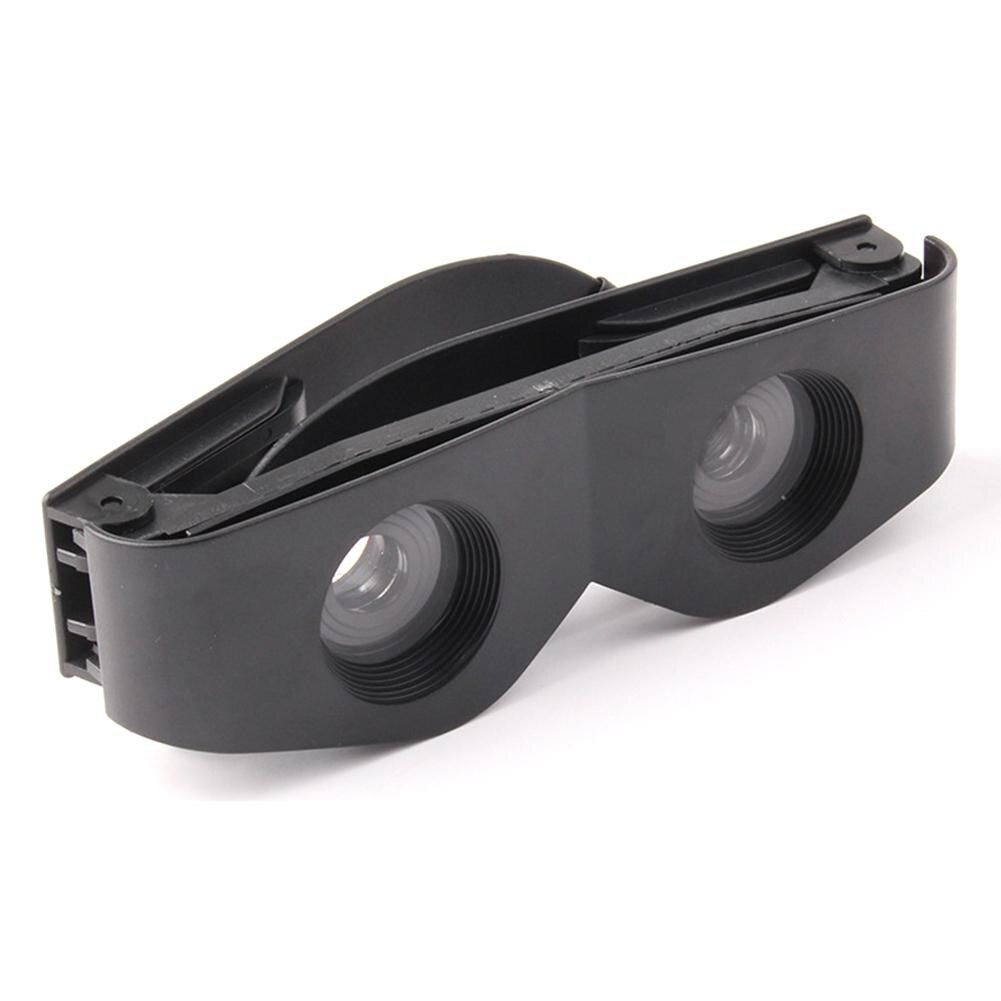 Gafas telescópicas de pesca con marco de ABS, binoculares portátiles de lupa para exteriores, accesorios de aparejos de pesca, color negro