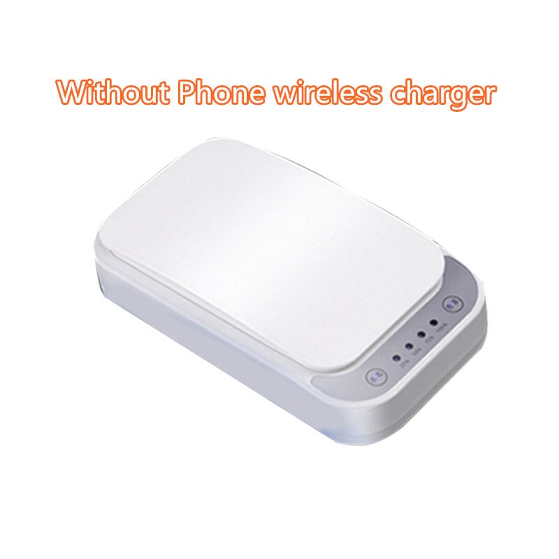 5V UV Mobile Phone Disinfection Box Face Mask Phone Cleaner Personal Disinfection Cabinet Wireless Charging: No Wireless