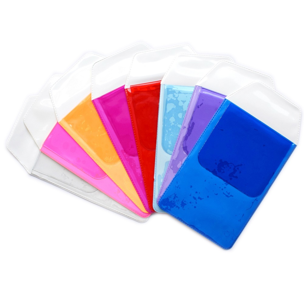 Multi Farben Stil Tasche Schutz Halter Für Stift Lecks Bleistift Fall Tasche Krankenhaus Schule Büro Liefert: PVC Random