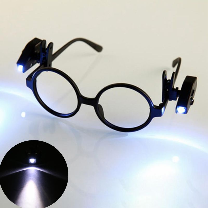 Mini Led Leesbril Licht Verstelbare LED Lenzenvloeistof Clip Licht Universele Draagbare Leeslamp Glazen Boek Leeslamp
