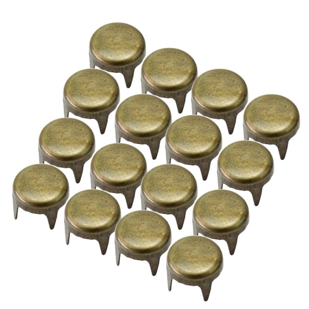 100 Pcs Round Rivet Copper Round Rivet Studs Spike Punk Rock Style DIY Bags Shoes Clothes Bracelet Leathercraft Decoration