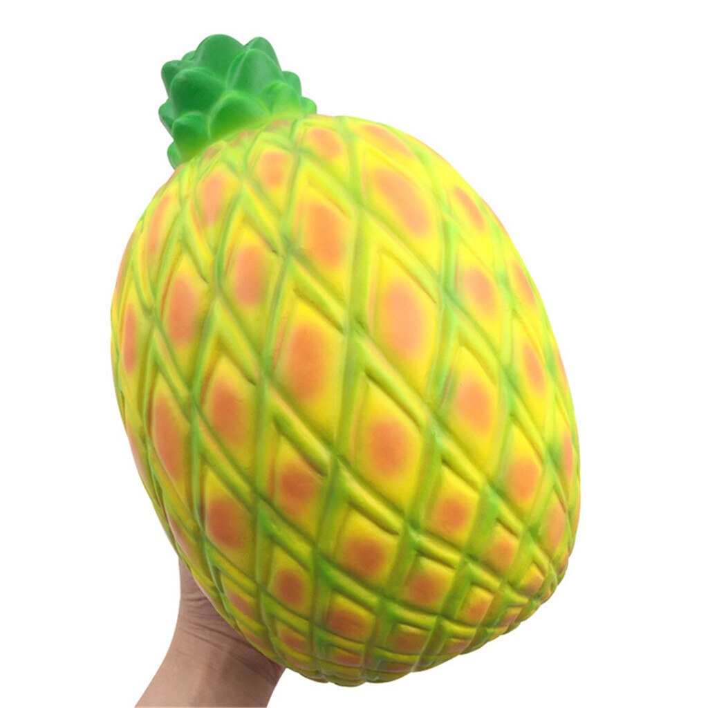 Grote Ananas Trage Rebound Squishy Ornament Vent Speelgoed Jumbo Super Giant Zachte Ananas Langzaam Stijgende Squeeze Speelgoed L0110