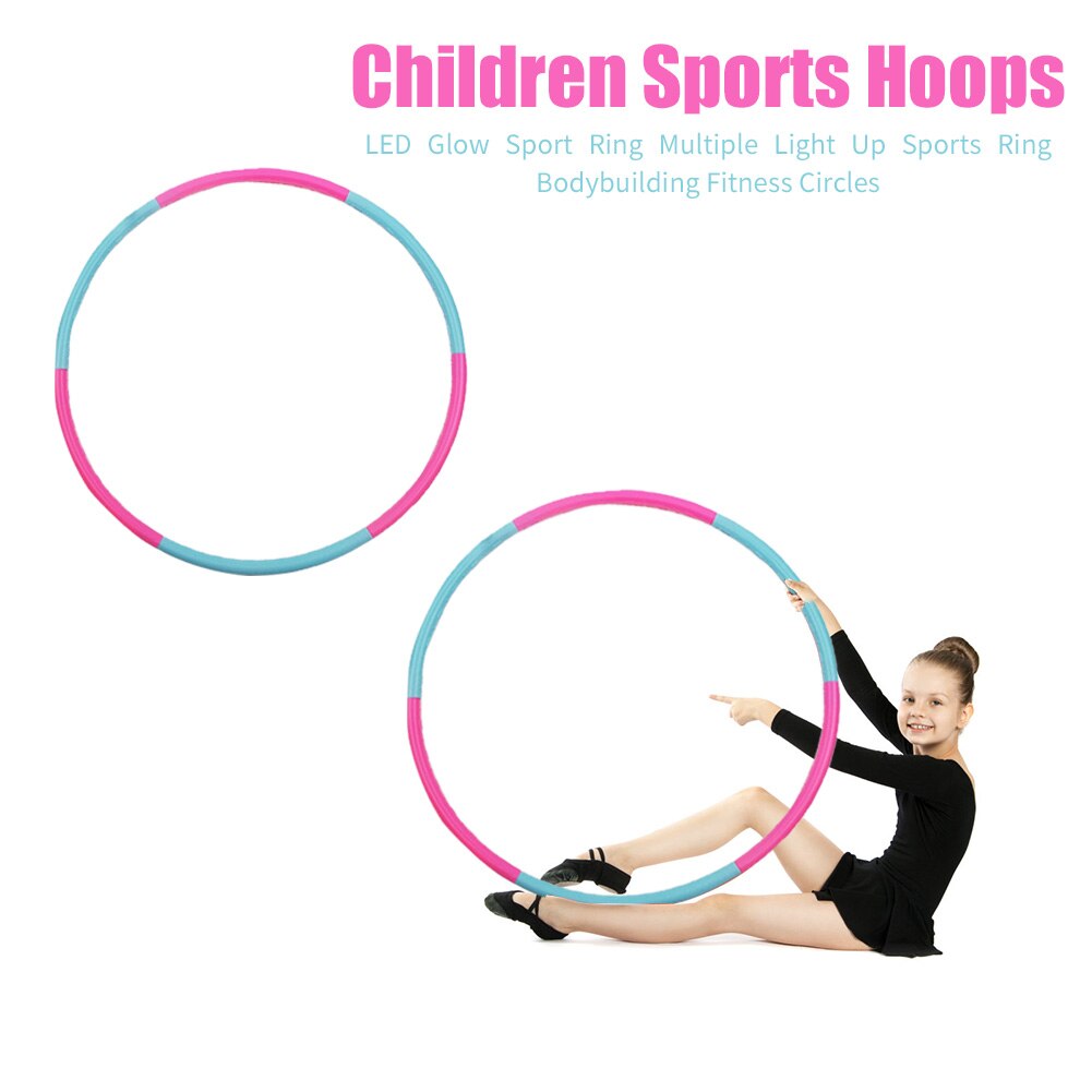 6 Tubes 750mm Massage Fitness Loops Ring Kids Children Detachable Sports Circle for Easy Safety Exercise Accessory