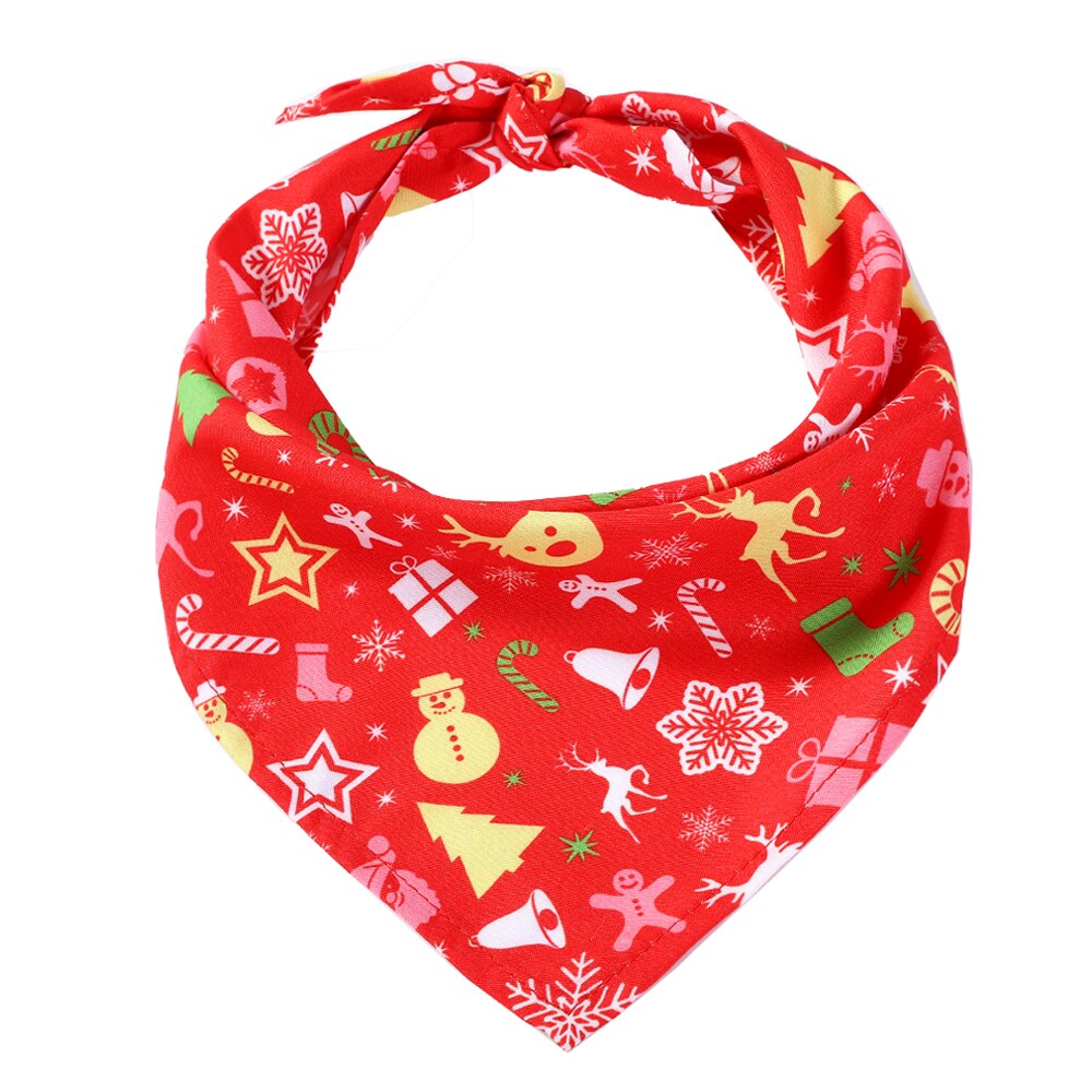 Kerst Hond Speeksel Handdoeken Halsband Kat Verstelbare Driehoek Bib Sjaal Kraag Met Patroon Puppy Accessoires