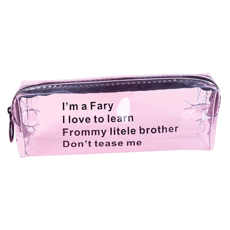 Sterrenhemel hart etui schattige transparante etui schoolspullen