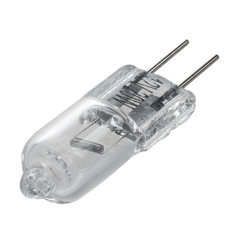 12v 20w lâmpada de halogéneo branco quente luz bi-pino base 8 pces