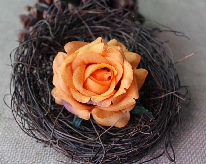 50Pcs silk Artificial rose flower heads wedding party box accessory Xmas decor wreath silk rose flores artificiales: G