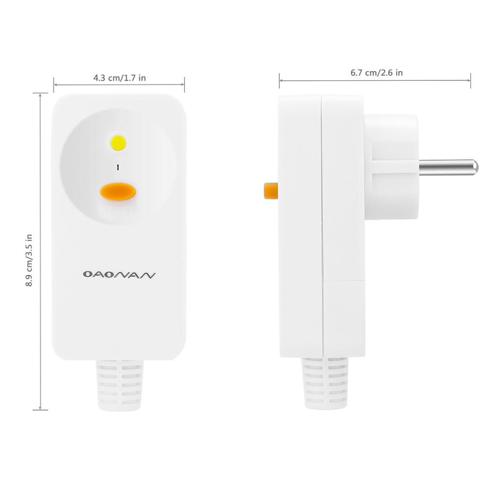 EU Standard leakage protection Plug converter Leak-proof Waterproof European Safety Outlet for Water Heaters/ Washing Machines