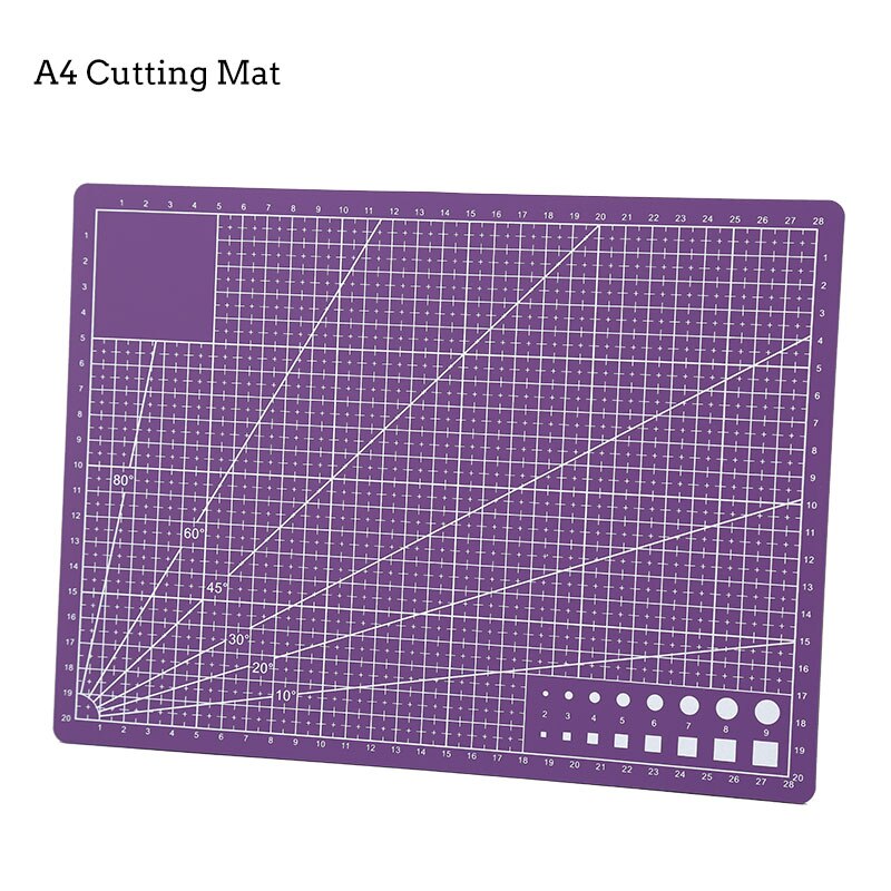LMDZ A3 A4 A5 Double Sided Cutting Mat Cutting Board Mat Patchwork Mat Cutting Mat Patchwork Tool DIY Cutting Board 1 Pcs: A4 Purple