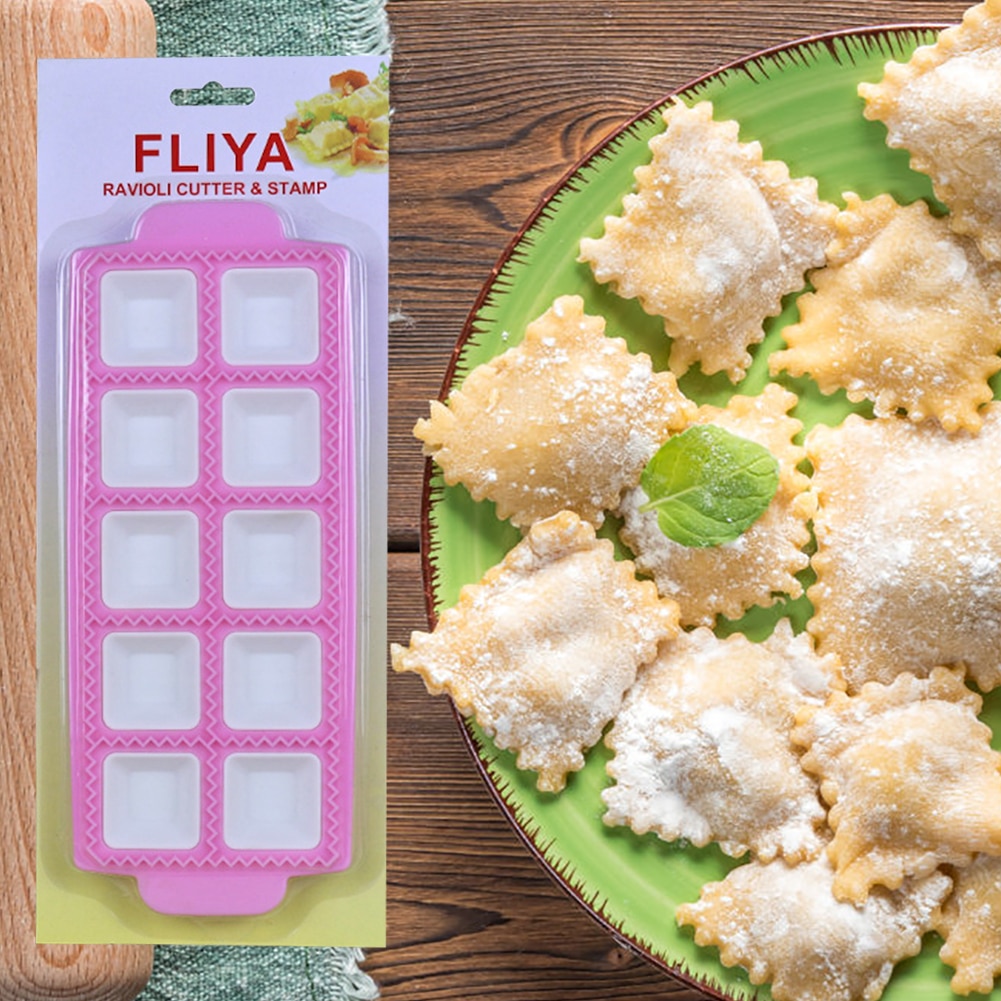 Multifunktionell plast ravioli form dumplings cutter dumpling maker form wrapper presser formar matlagning bakverk cutter bakverk verktyg