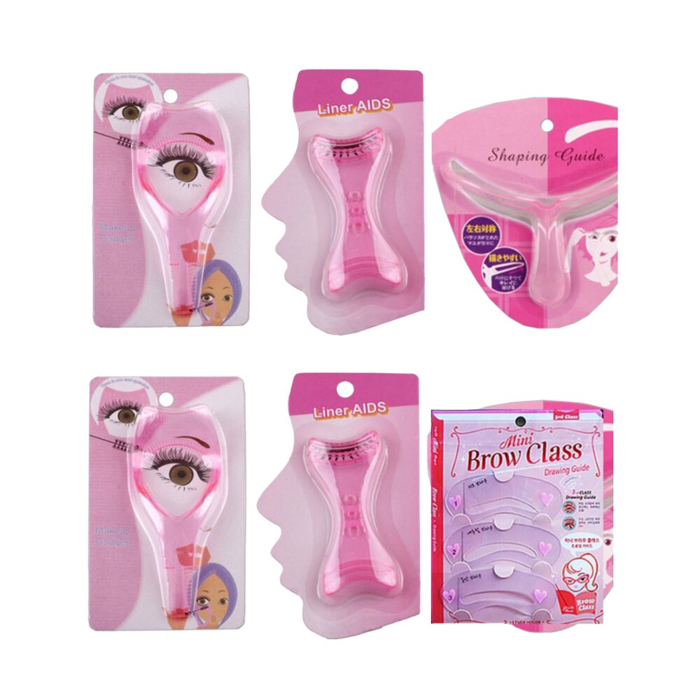 2 Set Professionele Spruw Uuseful Wimper Pads Eyeliner Patches Makeup Tools Voor Vrouw (Set 1 En Set 2): Default Title