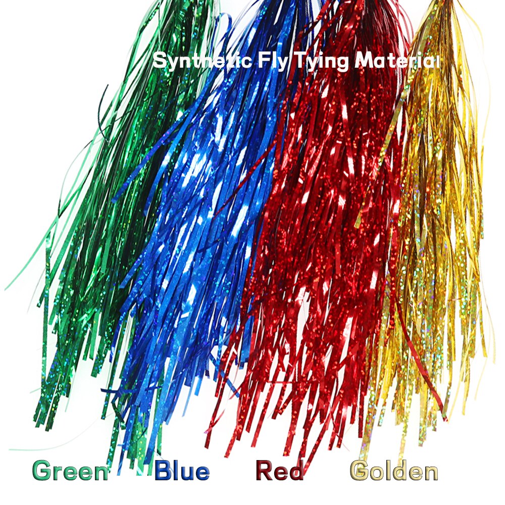 Wifreo 3Pack 2Mm Platte Flashabou Klatergoud Holografische Pike Bass Verse Of Zoutwater Streamer Fly Koppelverkoop Materiaal Crystal Flash strand