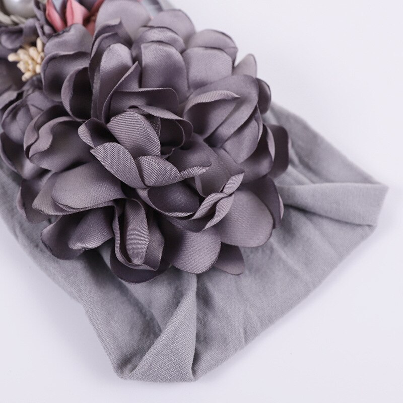 Mädchen freundlicher Baby Bogen Hairband Elastische Stirnbänder Nette 3D Blume strecken Turban Blume Kopf wickeln Kleinkind Prinzessin Haar Zubehör