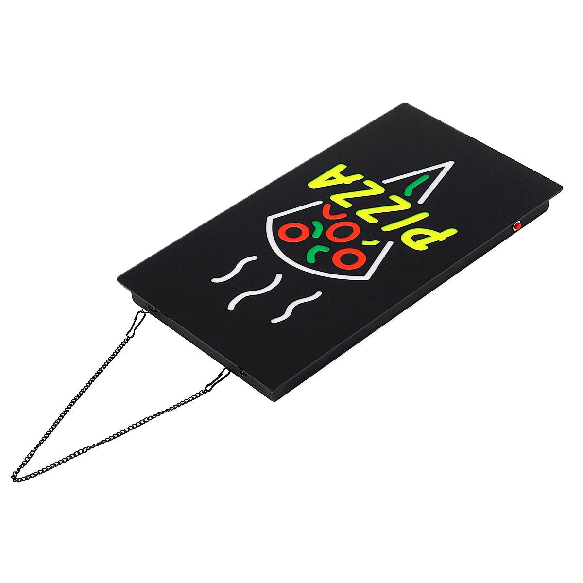 Pizza LED Wall Hanging Neon Sign Light Board Pub Club Party Door Display Lamp Decoration Commercial Advertising Lighting